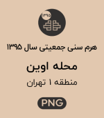 هرم سنی جمعیت محله اوین