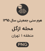 هرم سنی جمعیت محله ازگل