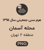 هرم سنی جمعیت محله آسمان
