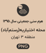 هرم سنی جمعیت محله اختیاریه (رستم آباد)