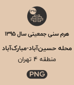 هرم سنی جمعیت محله حسین آباد-مبارک آباد
