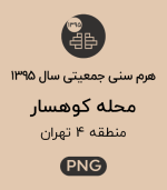 هرم سنی جمعیت محله کوهسار