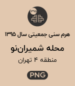 هرم سنی جمعیت محله شمیران نو