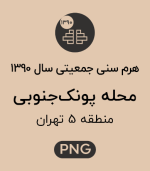 هرم سنی جمعیت (1390) محله پونک جنوبی