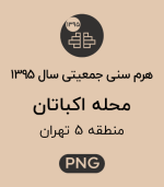 هرم سنی جمعیت محله اکباتان