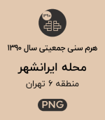 هرم سنی جمعیت (1390) محله ایرانشهر