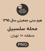 هرم سنی جمعیت محله سلسبیل