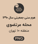 هرم سنی جمعیت (1390) محله مرتضوی