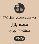 هرم سنی جمعیت محله بازار