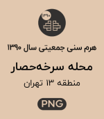 هرم سنی جمعیت (1390) محله سرخه حصار