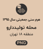 هرم سنی جمعیت محله تولید دارو