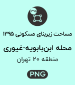 مساحت زیربنای مسکونی محله ابن بابویه-غیوری