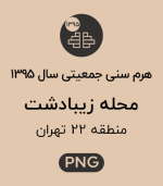 هرم سنی جمعیت محله زیبادشت