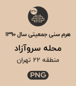 هرم سنی جمعیت (1390) محله سرو آزاد