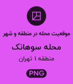 موقعیت محله سوهانک